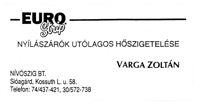 NÍVÓSZIG Bt. Varga Zoltán