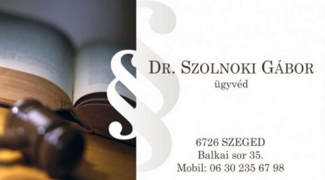 Dr. Szolnoki Gábor ügyvéd