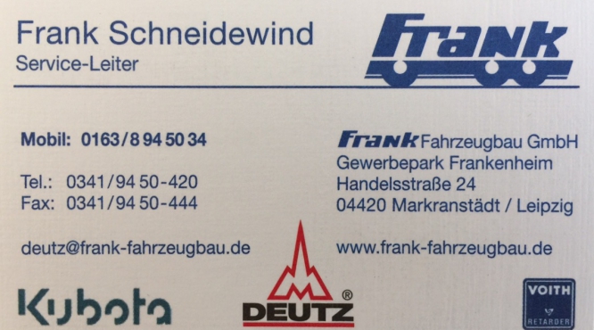 Full Service Nutzfahrzeugtechnik Frank Schneidewind Liepzing