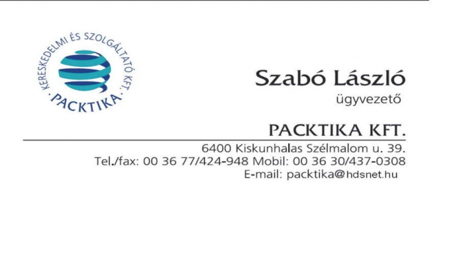 Packtika Kft. Szabó László