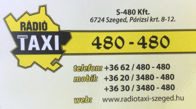 Szeged Rádiótaxi 06 62 480 480