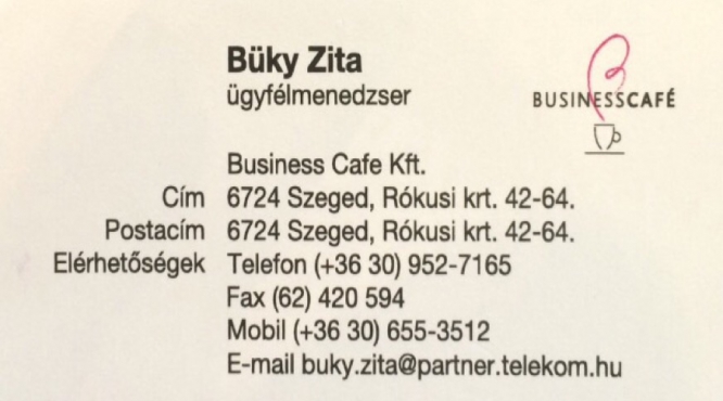 Büky Zita businesscafe