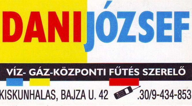 Dani József Gázszerelő
